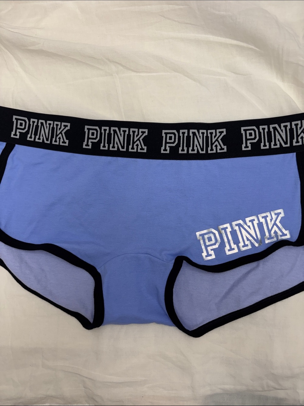 PINK Victoria's Secret Periwinkle Boyshorts